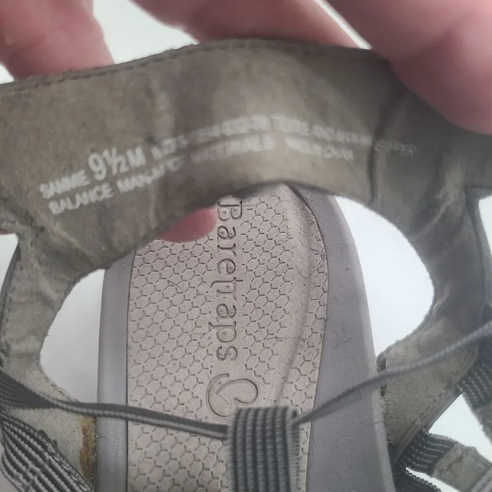 BareTraps Women's Samina Gladiator Sandal Gray US Size 9.5
